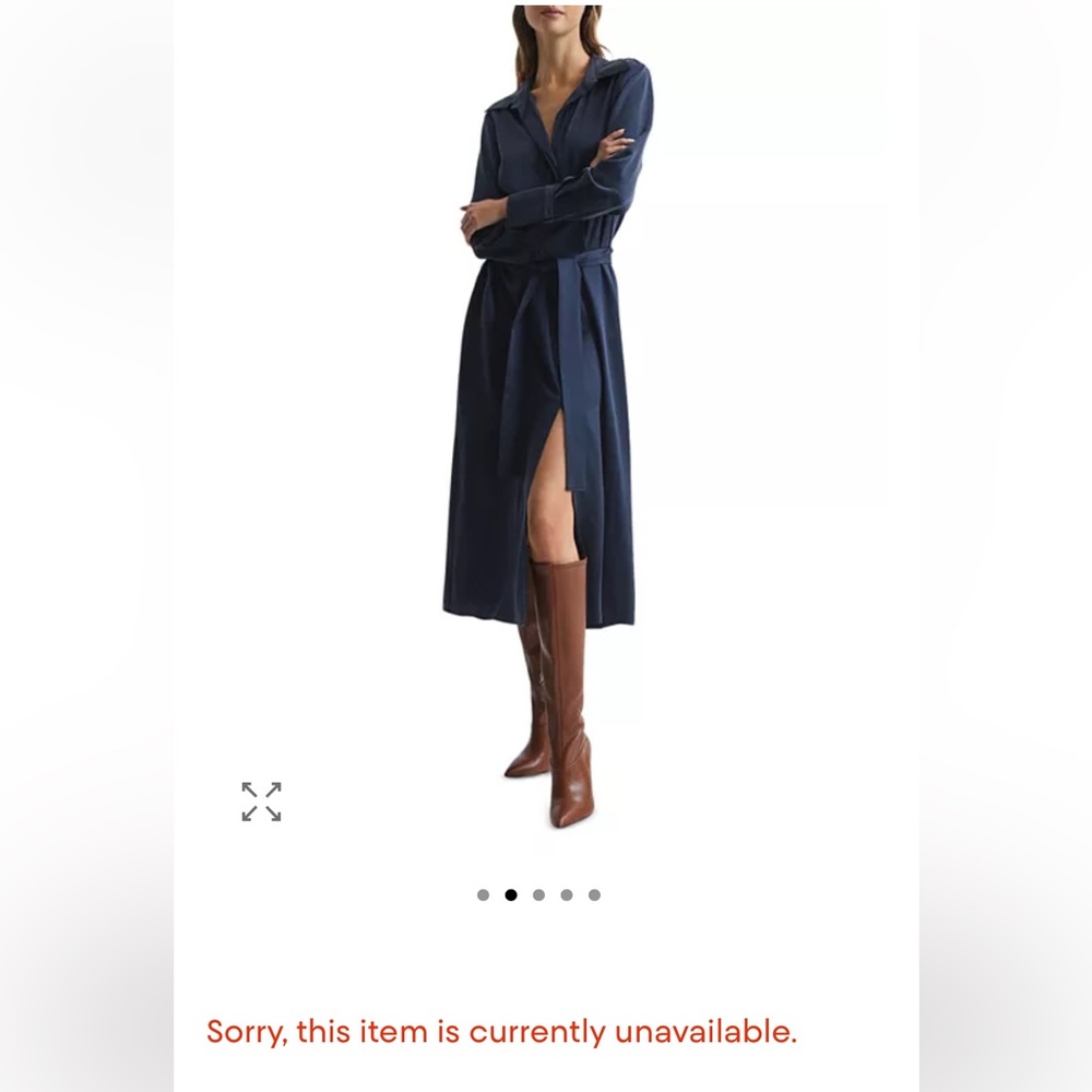 NEW REISS 20”
Carina Pointed Toe Knee High Heel Brown Leather Stiletto Boots - Picture 13 of 13